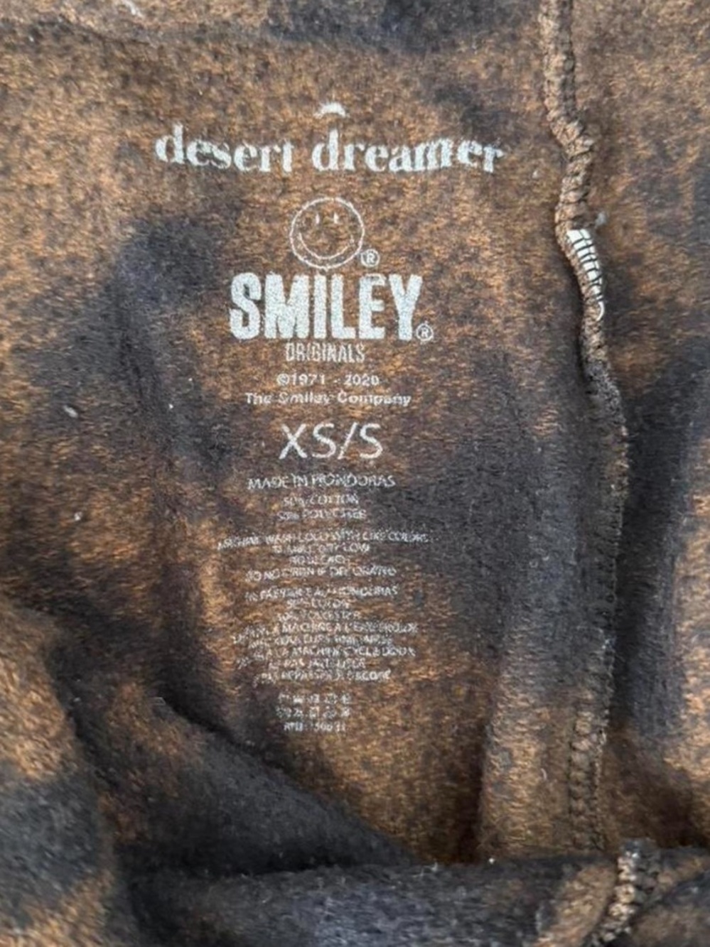 Pacsun Tie-Dye Brown & Black Smile Jogger Pants - Picture 3 of 3